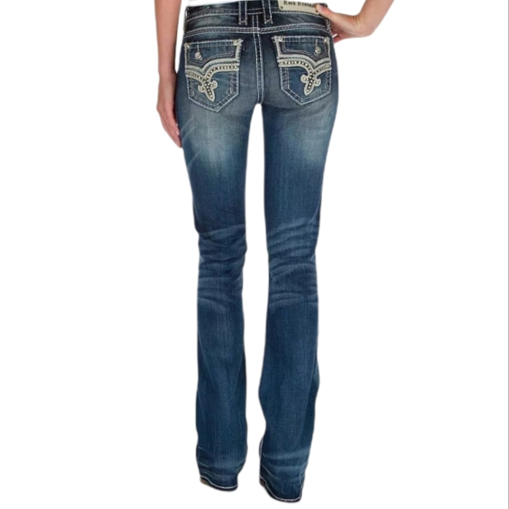 Rock Revival Betty Mid Rise Boot Cut Jeans
